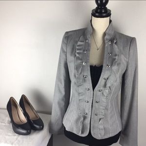 White House Black Market Tweed Blazer Career Sz 8